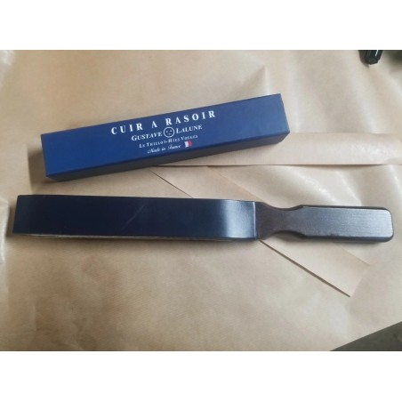 Cuir à rasoir GUSTAVE LALUNE verso rouge