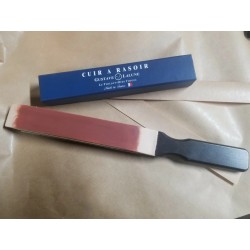 Cuir à rasoir GUSTAVE LALUNE verso rouge