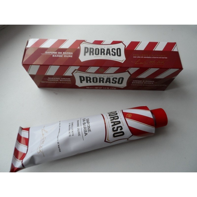 Tube de crème à raser Proraso peaux sensibles