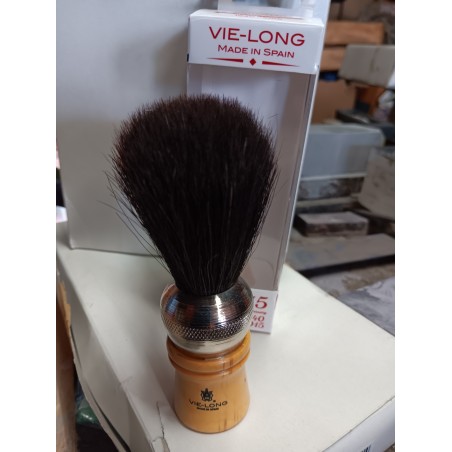 Brosse à barbe en crin de cheval par VIE-LONG 21mm