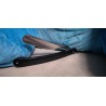 Rasoir droit traditionnel MPL SOLINGEN 5/8 chasses en plastique noire