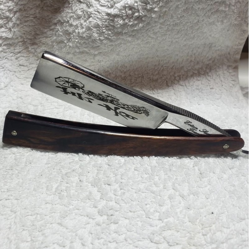 Rasoir coupe-choux 7/8 " GEISHA" chasse en bois de bocote