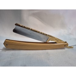 Rasoir Sabre "THE PURIST" 6/8  par Ertan Süer en acier français et chasses en buis
